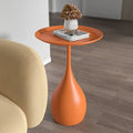Mobile Round Side Table with Light Luxury Mini Design for Sofa or Bed