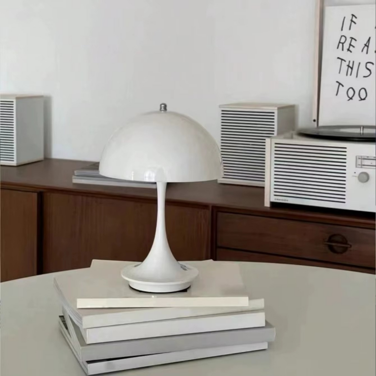 Elegant Wireless LED Table Lamp with Dimming Function