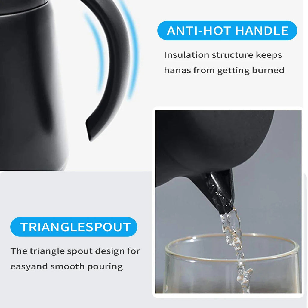 ThermoBrew Insulated Carafe | Stainless Steel 304 | Double-Walled & Vacuum Insulated | 6h Hot / 12h Cold | 0.5 L