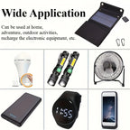 Solariq FoldPanel 30 | Foldable Solar Panel | 30W USB | Waterproof & Mobile