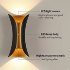 Modern Dual-Tone LED Wall Lamp – Waterproof & Minimalist for Indoors & Outdoors