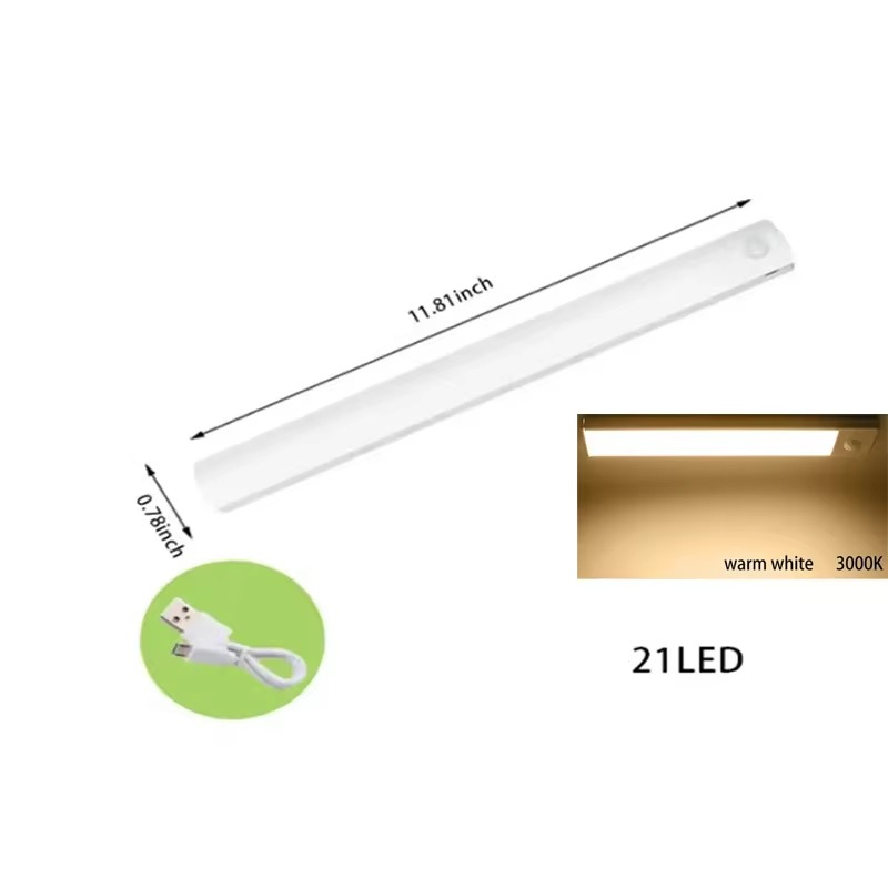 Smart Sensor LED Night Light - Motion-Activated, Dimmable & Rechargeable