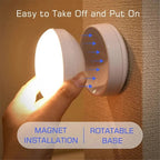 LumiFlex360 LED Night Light | Motion Sensor | 360° Rotatable | Rechargeable | Magnetic & Wireless