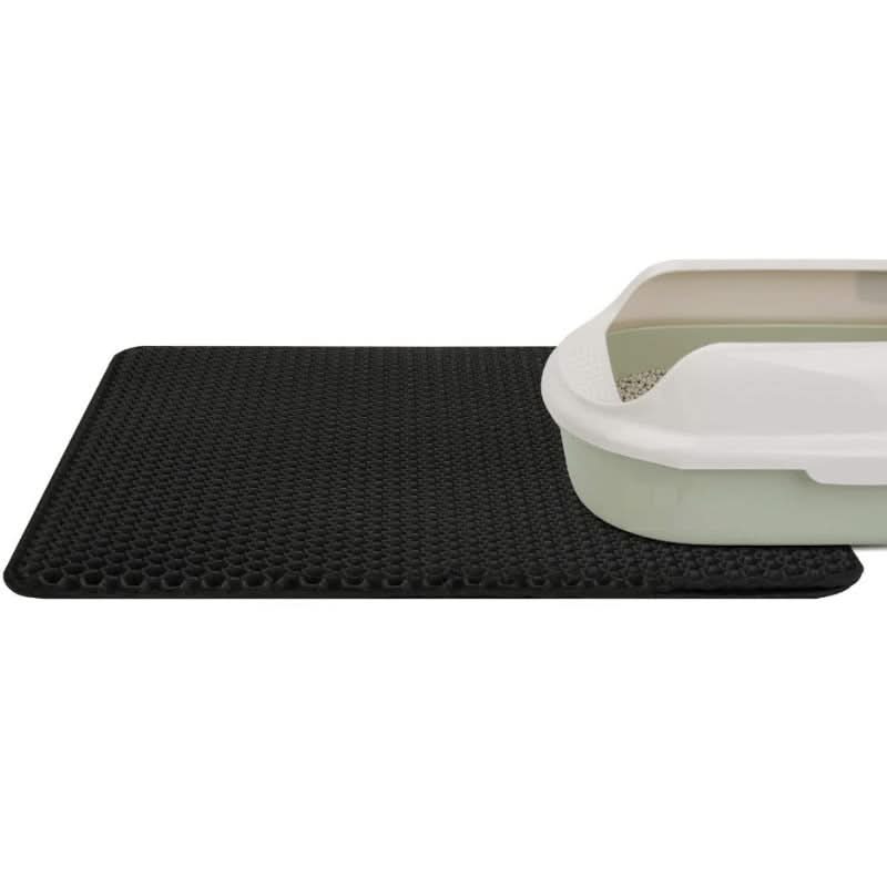 Non-slip litter tray mat for a clean home