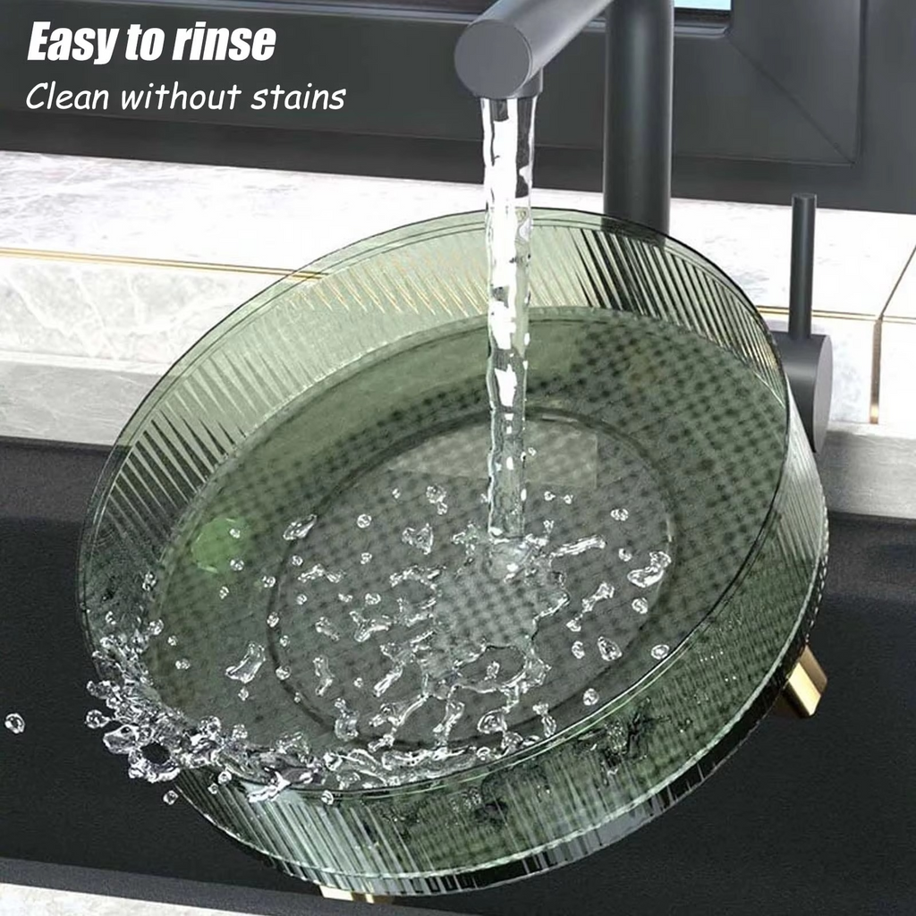 Clear Rotating Makeup Organizer for Easy Access & Display