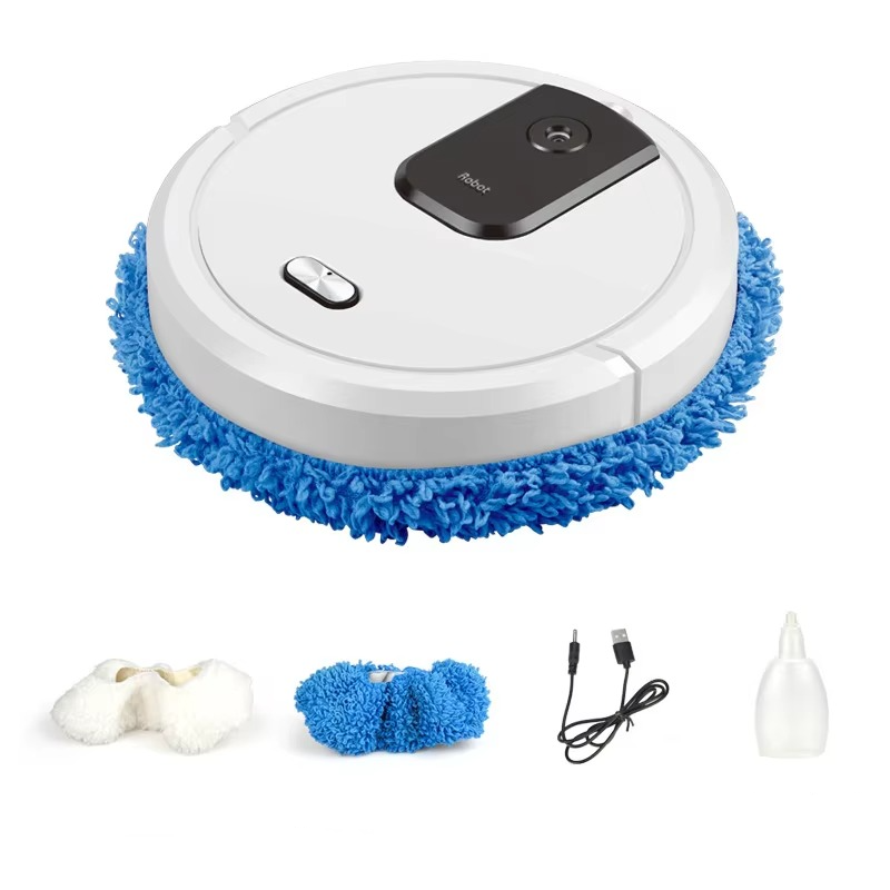 Smart Robot Vacuum Cleaner with Dry and Wet Mopping and Humidifying Spray