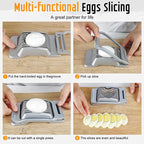 Egg Slicer SchnittMeister | Stainless Steel Cutting Wires | For Egg, Cheese & Mushrooms | Robust Aluminum Housing