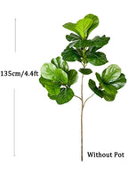Floraviva Artificial Plant Ficus | Realistic Appearance | 70–135 cm | For Indoor & Outdoor