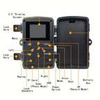 Hunting trail camera 36MP 1080P with night vision