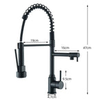 Faucet with Double Spout – High-Quality Faucet for Flexible Washing, Swivable, Ideal for Modern Kitchens, Easy to Clean and Simple Installation