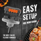 Cordless meat thermometer for BBQ & grill
