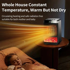 3D Dynamic Flame Electric Heater | 1500W Portable, ECO-Friendly & Fast Heating for Bathroom and Home Use