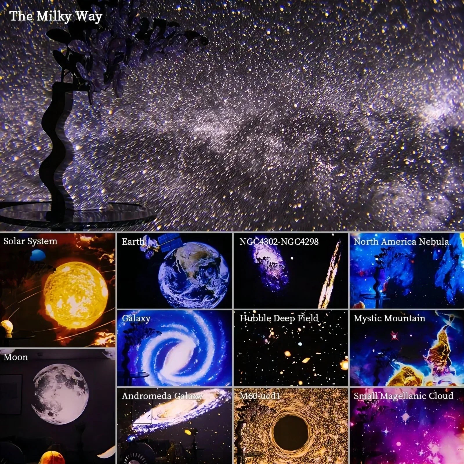 360° Planetarium Projector | Improved Relaxation and Stress Relief