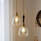 NostalgiaLuxe - Elegant vintage glass lamp - Sophisticated ambiance guaranteed