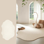 Cream Colored Striped Rug