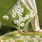 Flower Garden Embroidery Cushion Cover