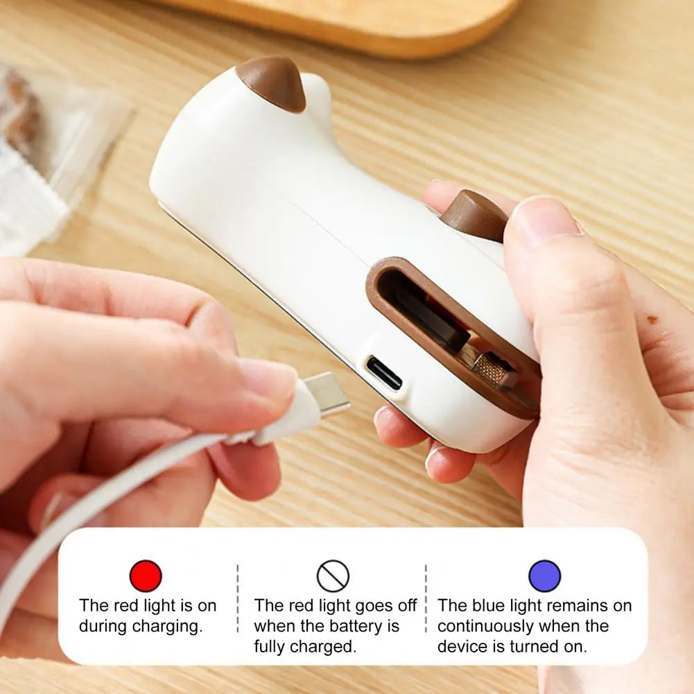 Double Power Rechargeable Magnetic Sealing & Cutter