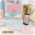 BunnyDock Phone Holder | Height Adjustable & Tiltable | Soft-Touch Design | For Phone & Tablet