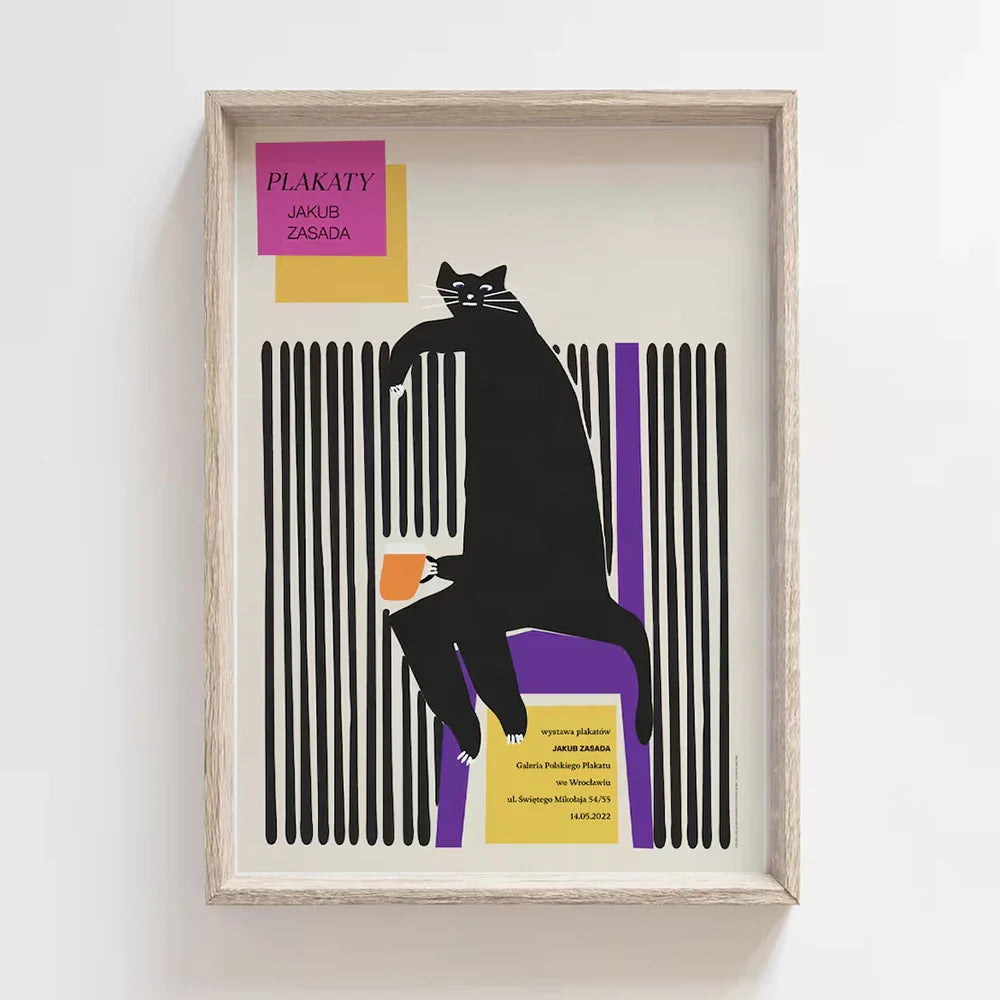 Funky Bear Cat Wall Art