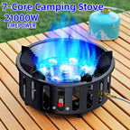 FlammaTrek | Compact Outdoor Gas Cooker | Durable Stainless Steel Construction | Foldable