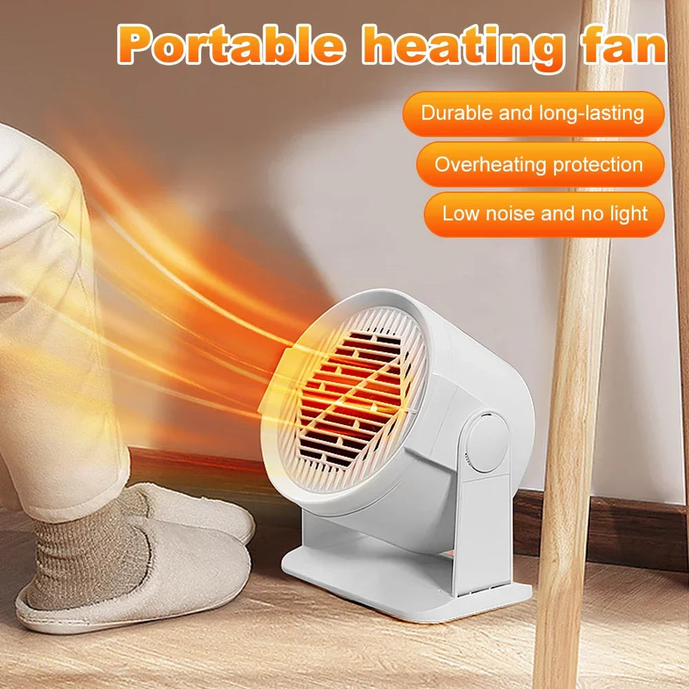 Portable Electric Desk Heater with Warm Air Fan and Foot Warmer for Home and Office