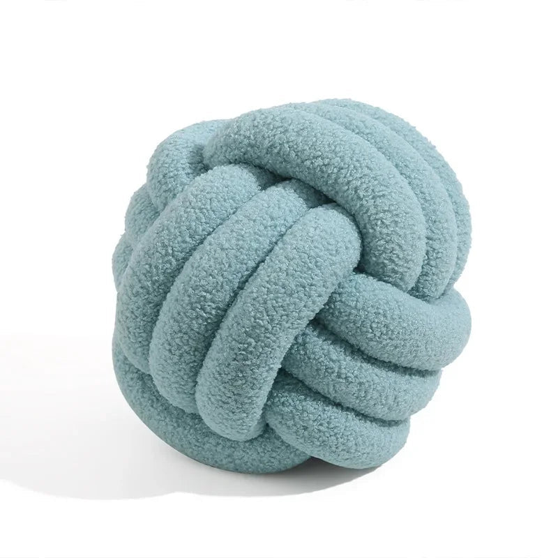 Boucle Rope Knot Ball Cushion