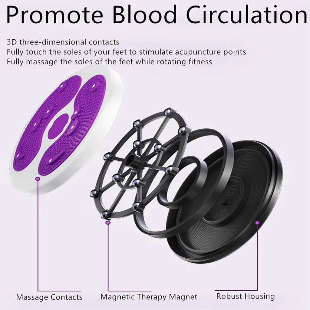 Magnetic Waist Torsion Disc with Foot Massage