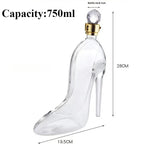 High Heel Fancy Glass Wine Decanter