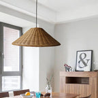Scandinavian LED Pendant Lamp Made of Bamboo