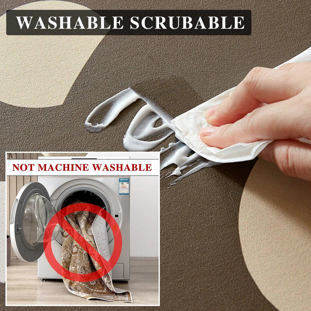 L-Shaped Diatomaceous Earth Floor Mat with Non-Slip Base