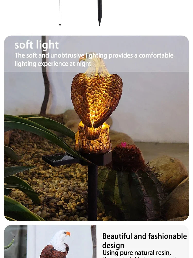 Solaroa | Solar Eagle Garden Lamp | LED Decorative Light | Weather Resistant