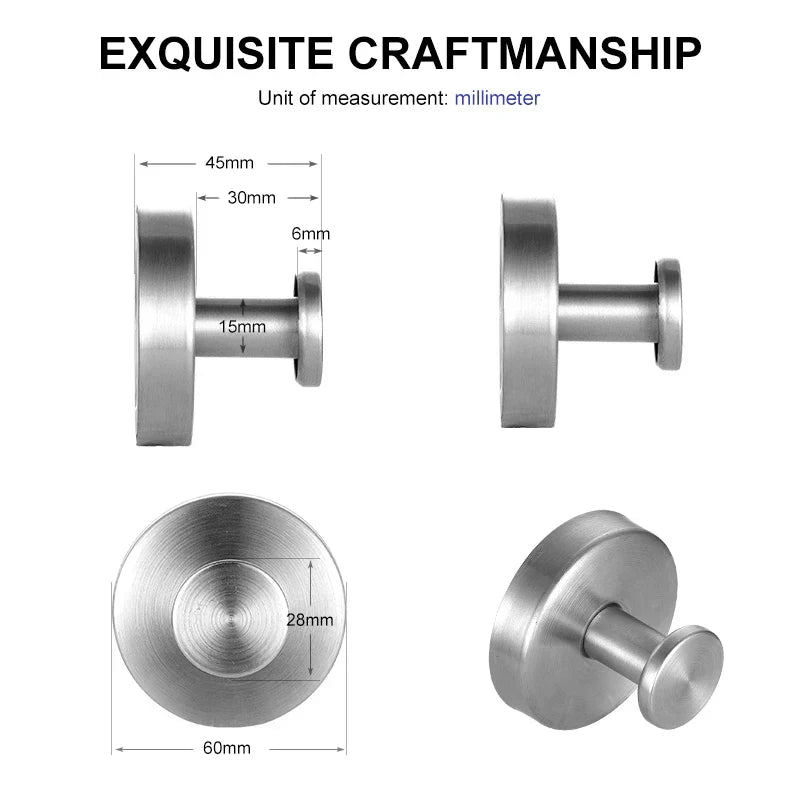 Saughaken – Secure and versatile: Strong metal hook for any surface
