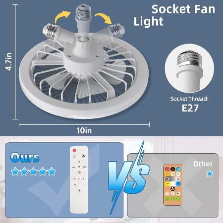 Sleek Ceiling Fan with Integrated Light – Perfect for Modern Bedrooms