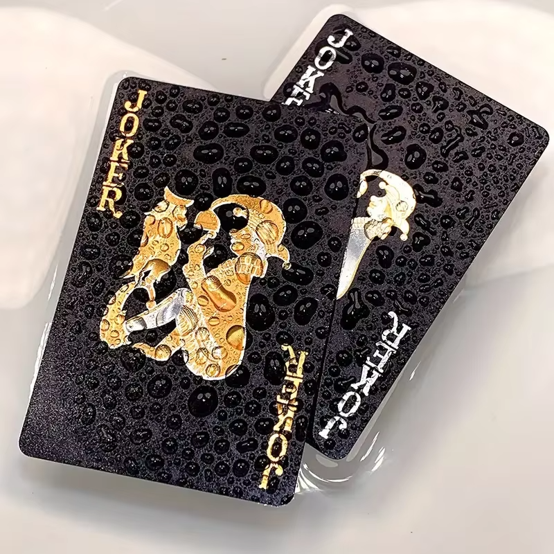 Luxury Black & Gold Waterproof Poker Playing Cards