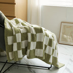 COLOURFUL CHECKERBOARD THROW