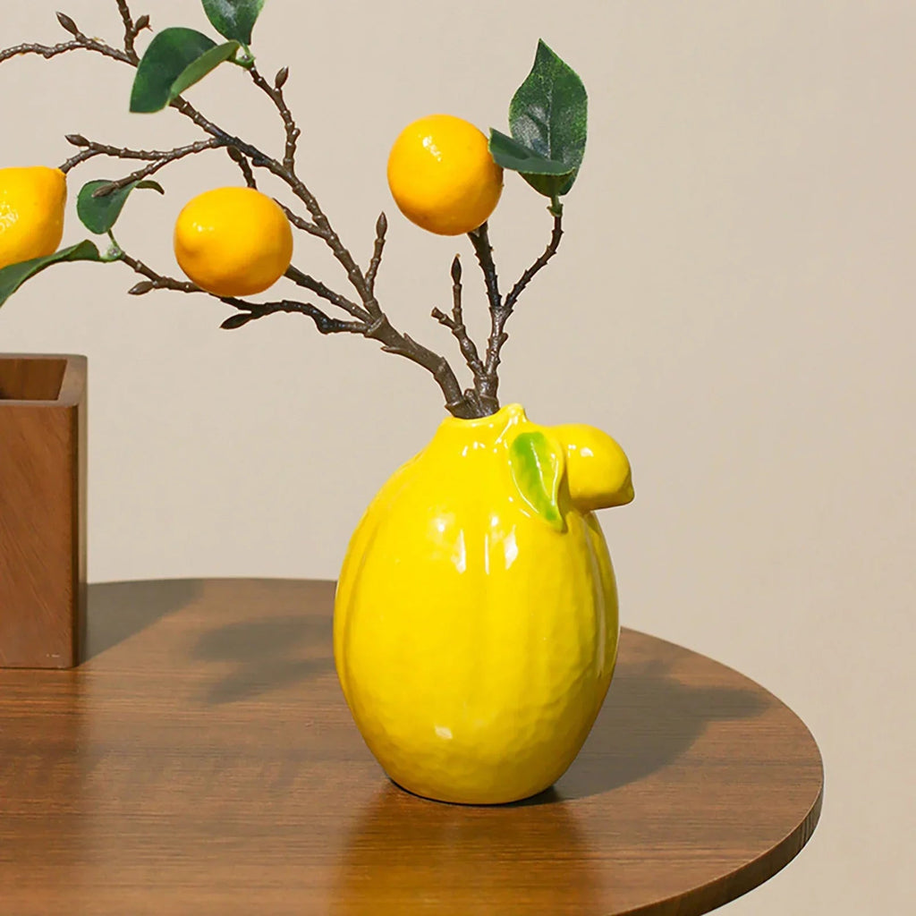 Lemon Ceramic Vase