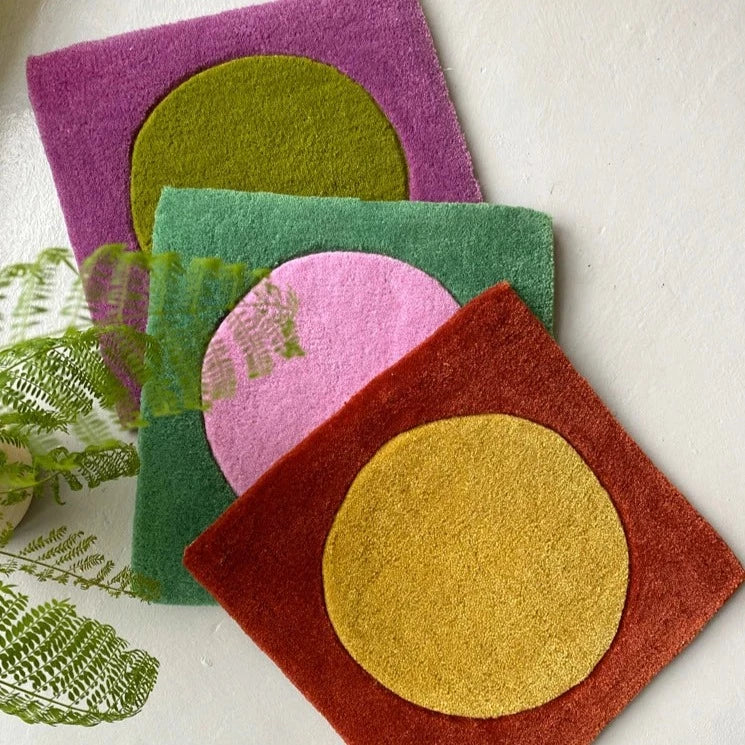 Dot in Square Block Rug