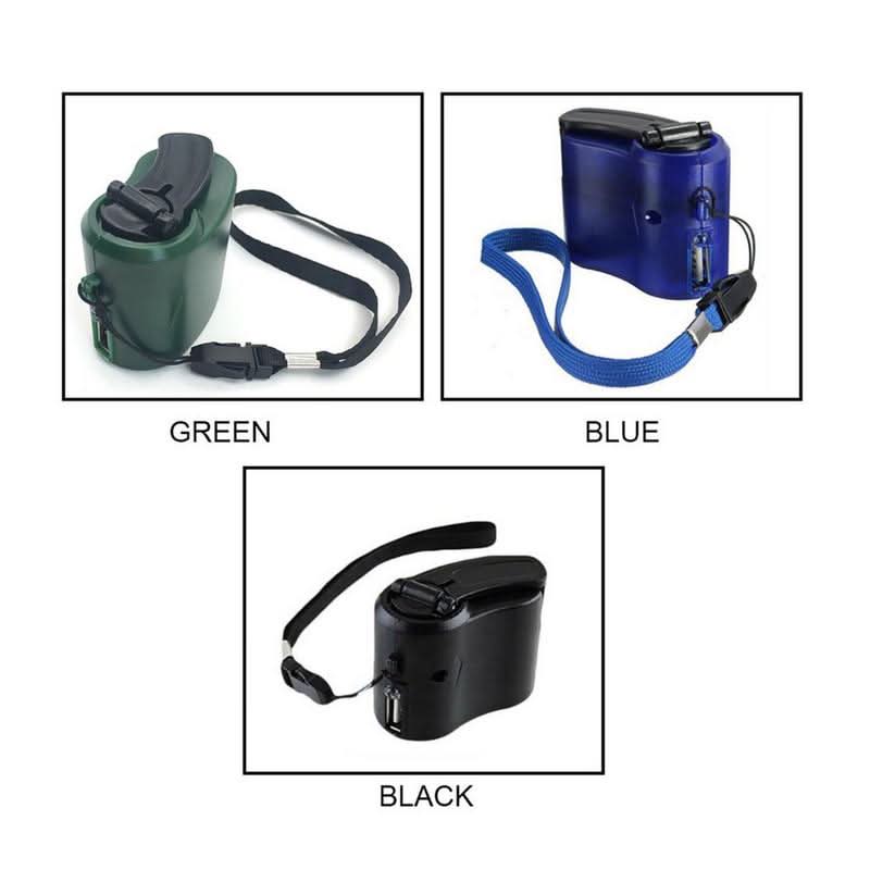 Portable Hand Crank Emergency Charger with USB & LED