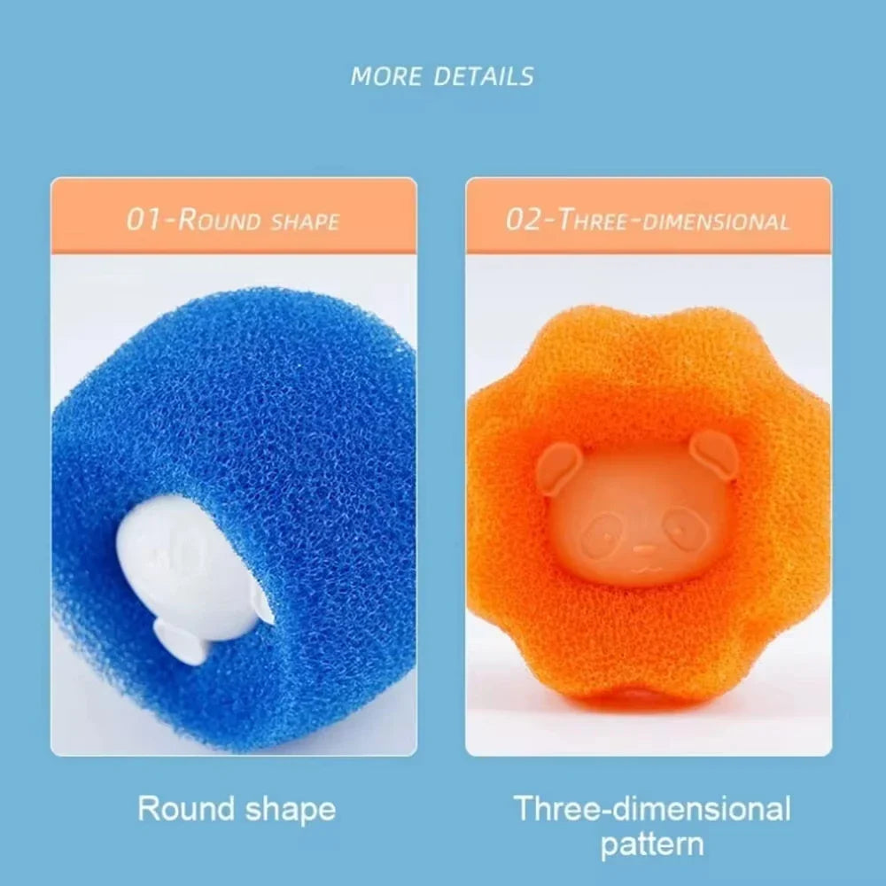 FellFix Cleaning Balls | Set of 5 Pet Hair Removers | For Washing Machine & Dryer | Reusable & Portable