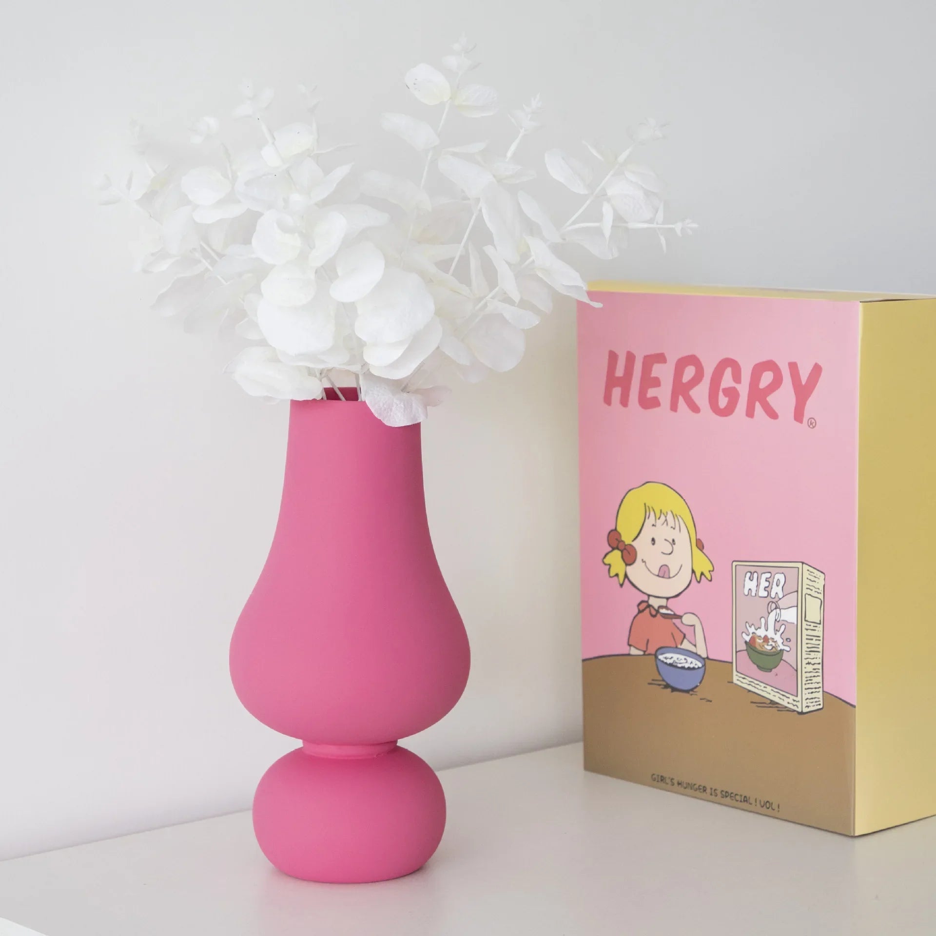 Vivid Pink Ceramic Vase