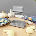 GARLICO Garlic Press Hand Device | Manual Garlic Grater & Peeler | Stainless Steel & ABS | Kitchen Helper for Fine Chopping