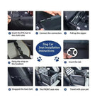 PawVoyage Waterproof Car Dog Seat | Carry Bag & Transport Basket | For small to medium dogs | 39×39×27 cm