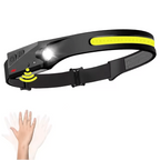 Rechargeable LED Headlamp with Motion Sensor and 5 Lighting Modes