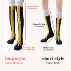 Women's Knee-High Chicken Claw Print Socks, 1 or 2 Pairs