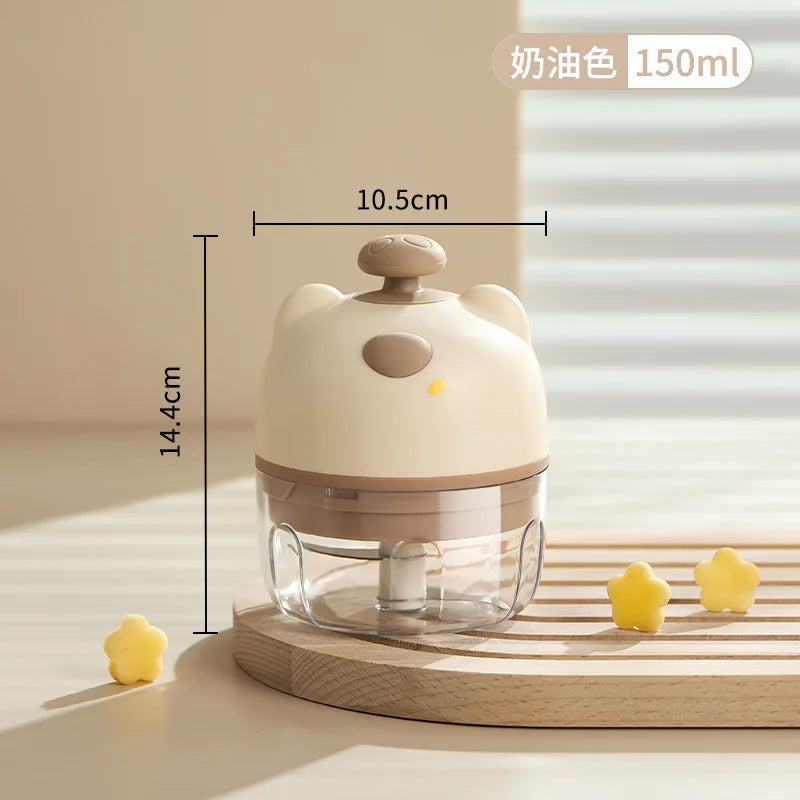 Cute Bear Rechargeable Anti-Slip Electric Grinder