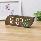 LED Digital Alarm Clock with Dual Display & Unlimited Snooze