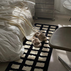 Black & White Grid Rug