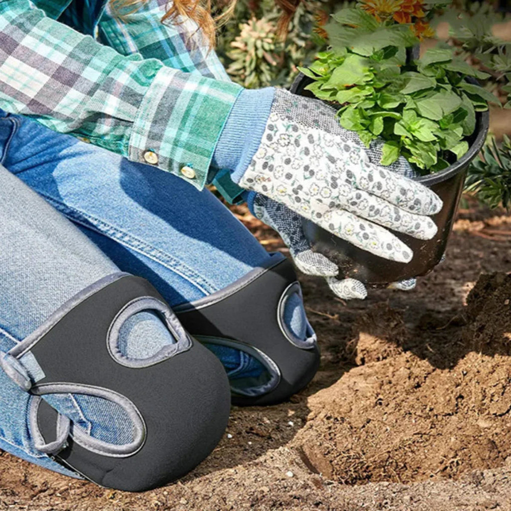 Ergonomic knee pads for gardening with extra padding for maximum comfort