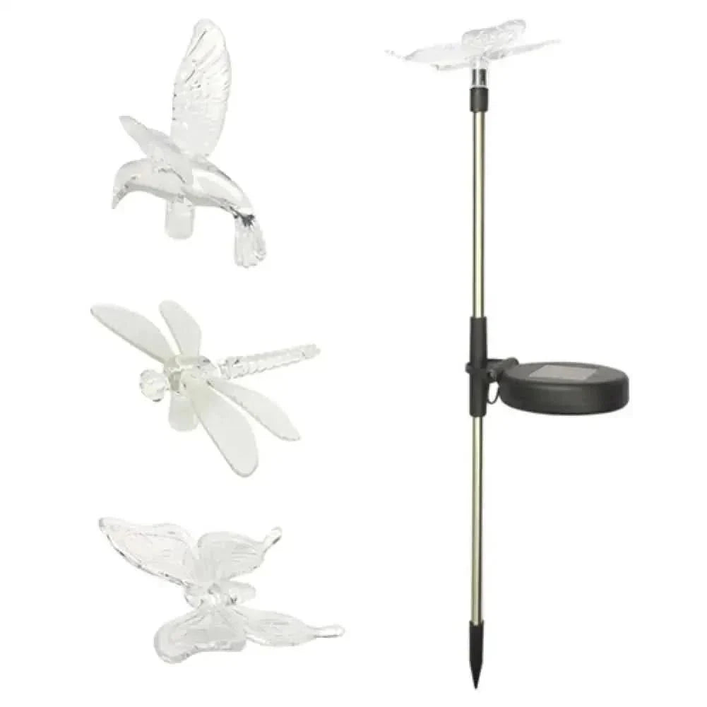Solar Butterfly LED Garden Lamp with Automatic Night Lighting