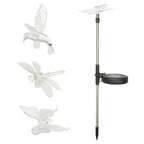 Solar Butterfly LED Garden Lamp with Automatic Night Lighting